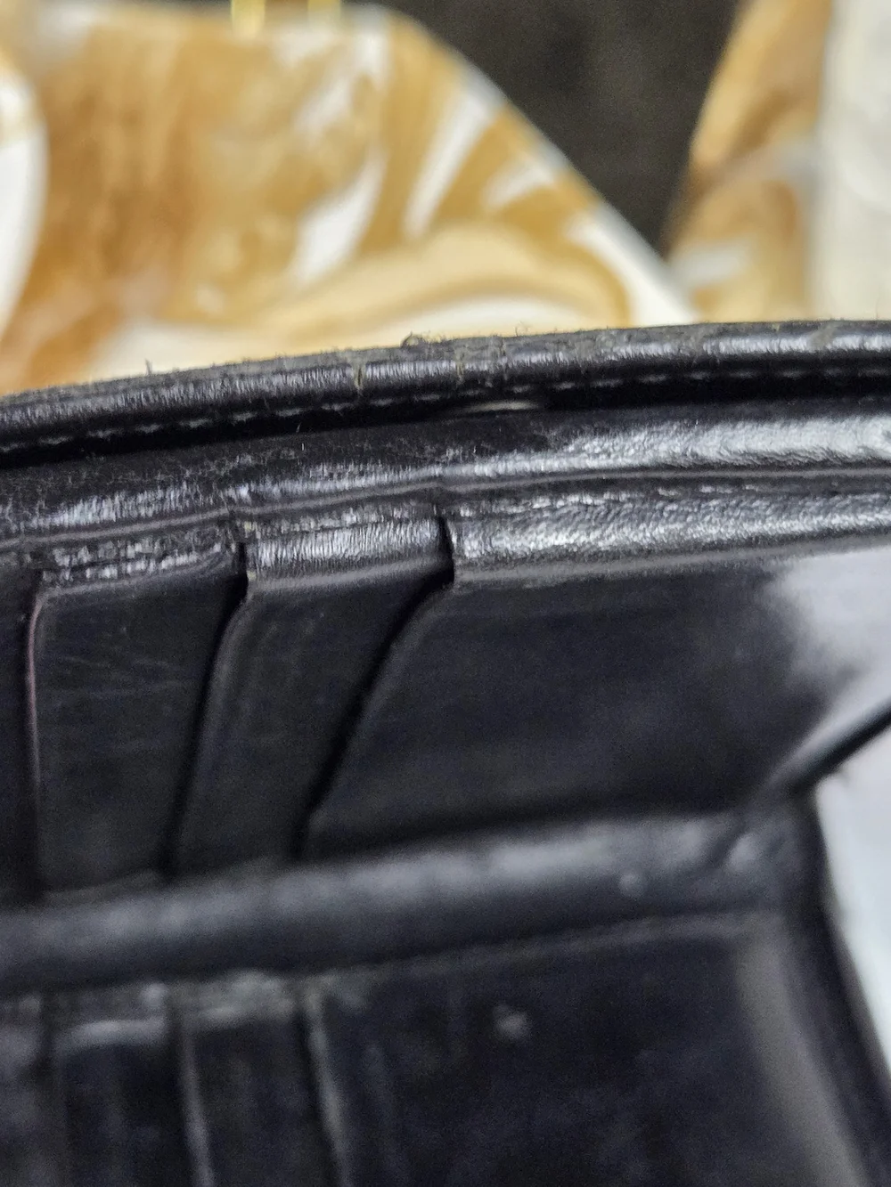 Authentic Gucci Black GG Canvas Bifold Wallet Hidden Coin Pouch Leather